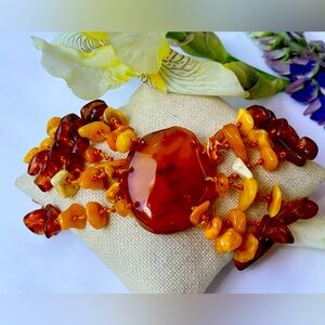 Amber Handcrafted Vintage Bracelet